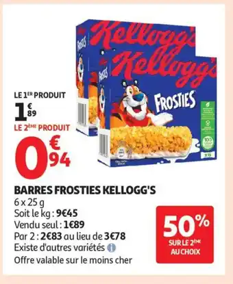 Auchan Supermarché KELLOGG"S Barres frosties offre
