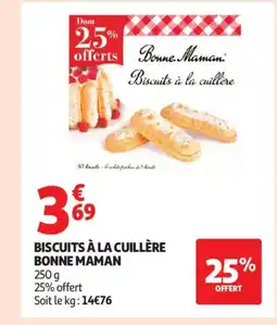 Auchan Supermarché BONNE MAMAN Biscuits à la cuillère offre
