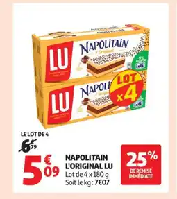 Auchan Supermarché LU Napolitain l'original offre