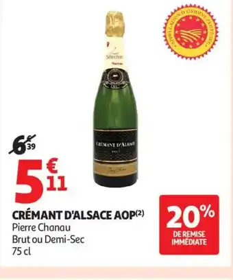 Auchan Supermarché Crémant d'alsace aop offre
