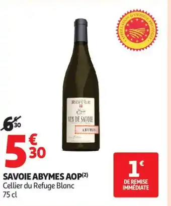 Auchan Supermarché Savoie abymes aop offre