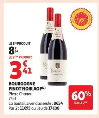 Auchan Supermarché Bourgogne pinot noir aop offre