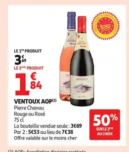 Auchan Supermarché Ventoux aop offre