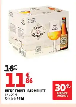 Auchan Supermarché TRIPEL KARMELIET Bière offre