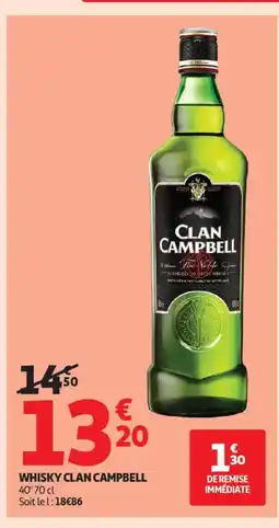 Auchan Supermarché CLAN CAMPBELL Whisky offre