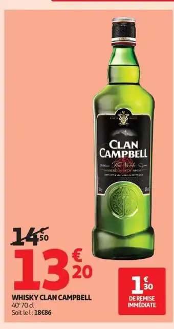 Auchan Supermarché CLAN CAMPBELL Whisky offre