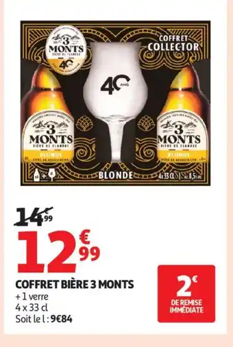 Auchan Supermarché 3 MONTS Coffret bière offre