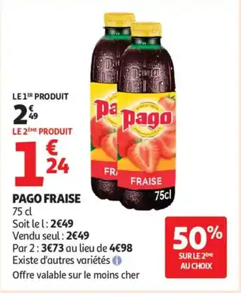 Auchan Supermarché PAGO Fraise offre