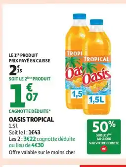Auchan Supermarché OASIS Tropical offre