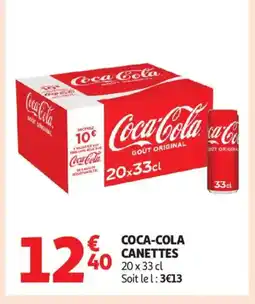 Auchan Supermarché COCA-COLA Canettes offre