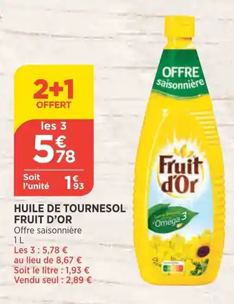 Bi1 Huile de Tournesol offre