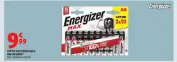 Auchan Supermarché ENERGIZER Lot de 2x10 piles max lr6 ou lr03 offre