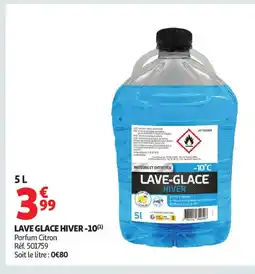 Auchan Supermarché Lave glace hiver -10 offre