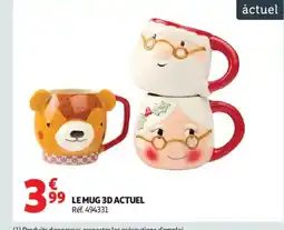 Auchan Supermarché ACTUEL Le mug 3d offre