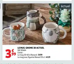 Auchan Supermarché ACTUEL Le mug gnome 3d offre