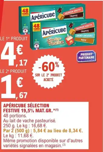 APÉRICUBE Sélection festive 19,5% mat.gr