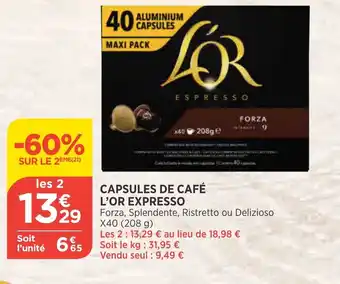 Bi1 Capsules de Café offre
