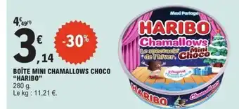 HARIBO Boîte mini chamallows choco
