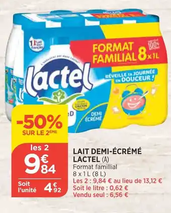 Bi1 Lait Demi-écrémé offre
