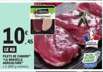 E.Leclerc Express LA NOUVELLE AGRICULTURE Filets de canard offre
