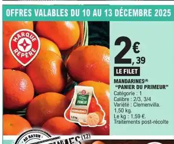 E.Leclerc Express PANIER DU PRIMEUR Mandarines offre
