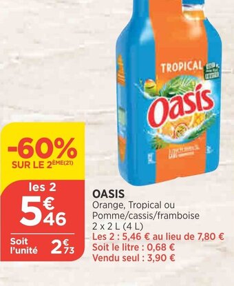 Bi1 Oasis offre