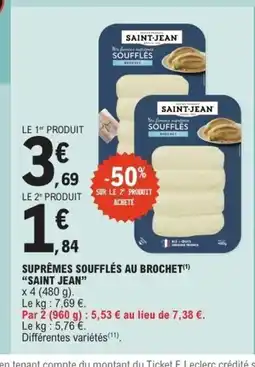 E.Leclerc Express SAINT JEAN Suprêmes soufflés au brochet offre