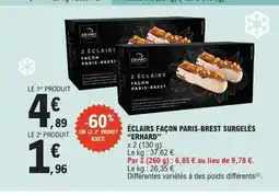 E.Leclerc Express ERHARD Éclairs façon paris-brest surgelés offre