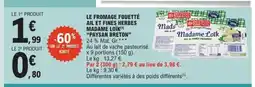 E.Leclerc Express PAYSAN BRETON Le fromage fouetté ail et fines herbes madame loïk offre