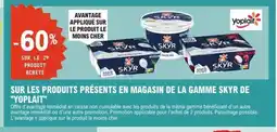 E.Leclerc Express YOPLAIT Sur les produits présents en magasin de la gamme skyr de offre