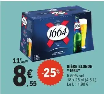 E.Leclerc Express 1664 Bière blonde offre