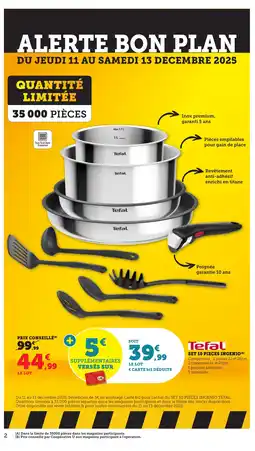 Bi1 TEFAL Set 10 pieces ingenio offre