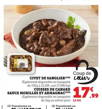 Bi1 Civet de sanglier offre