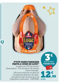 Bi1 P'tite dinde fermiere prete a cuire de loue offre