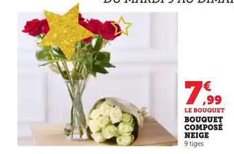 Bi1 Bouquet composé neige offre