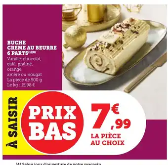Bi1 Buche creme au beurre 6 parts offre