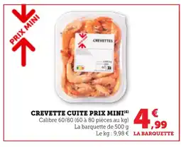Bi1 Crevette cuite prix mini offre