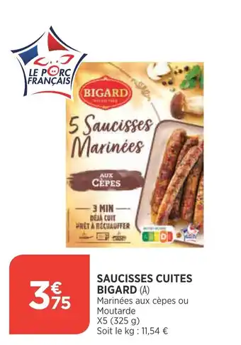 Bi1 Saucisses Cuites offre