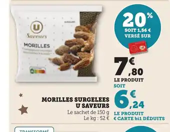 Bi1 Morilles surgelees u saveurs offre