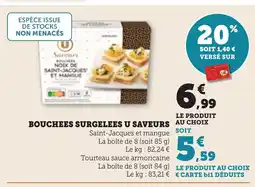 Bi1 Bouchees surgelees u saveurs offre