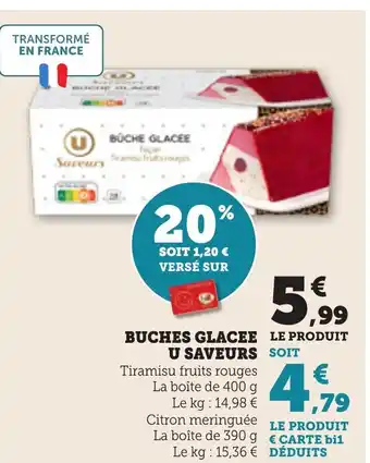 Bi1 Buches glacee u saveurs offre