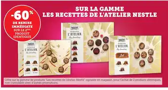 Bi1 Sur la gamme les recettes de l'atelier nestle offre