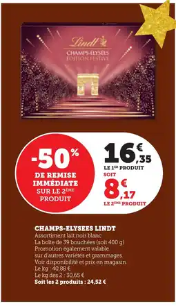 Bi1 LINDT Champs-elysees offre