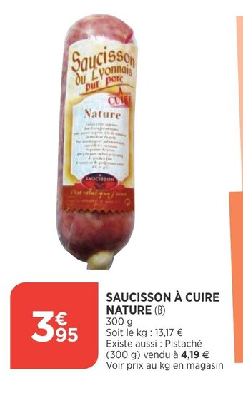 Bi1 Saucisson à Cuire offre