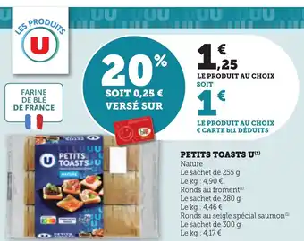 Bi1 Petits u toasts u offre