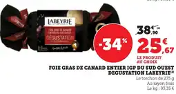 Bi1 LABEYRIE Foie gras de canard entier igp du sud ouest degustation offre