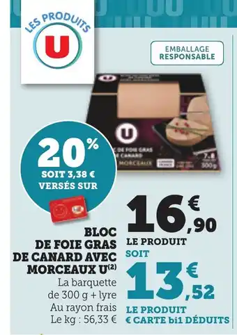 Bi1 Bloc de foie gras de canard avec soit morceaux u offre