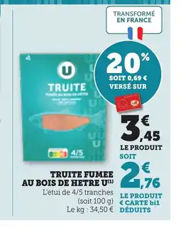 Bi1 Truite fumee au bois de hetre u offre