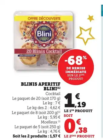 Bi1 BLINI Blinis aperitif offre