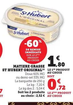 Bi1 Matiere grasse st hubert original offre